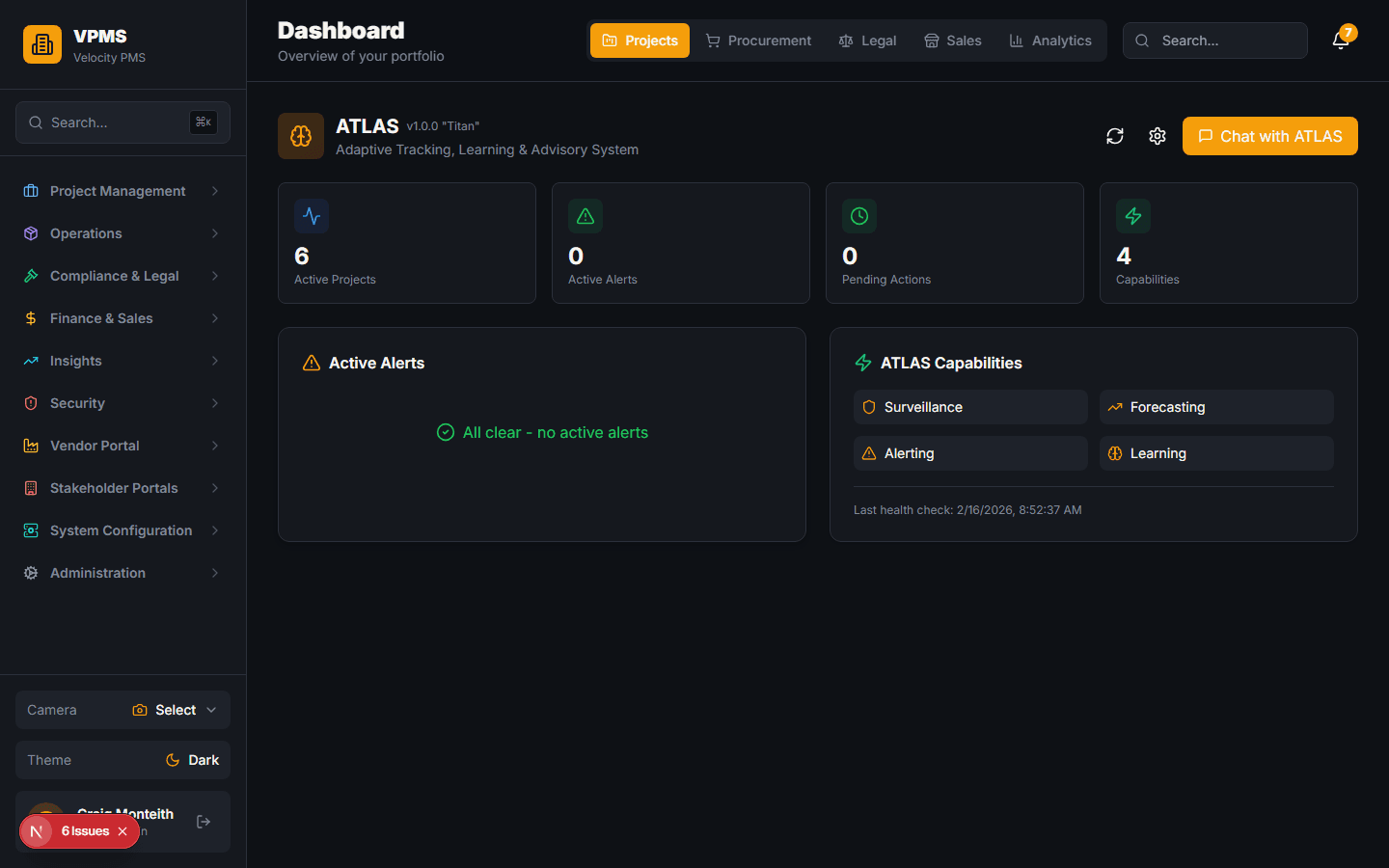 ATLAS AI Advisory System